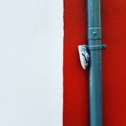 Full frame shot of red door