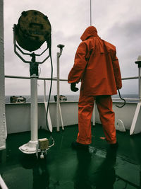 Man standing against sky