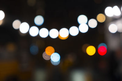 Defocused lights