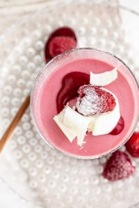 Close-up of dessert on table