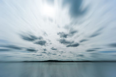 Close-up of sea against sky