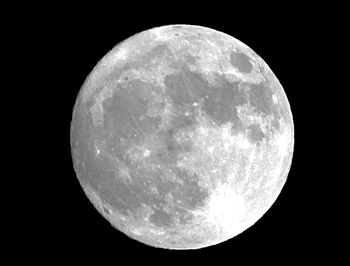 Close-up of moon against sky at night
