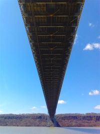 View of built structure against blue sky