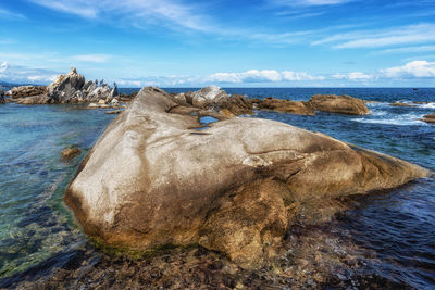 Jumunjin adeul rocky park son rock park various rock formations. taken in gangneung, south korea