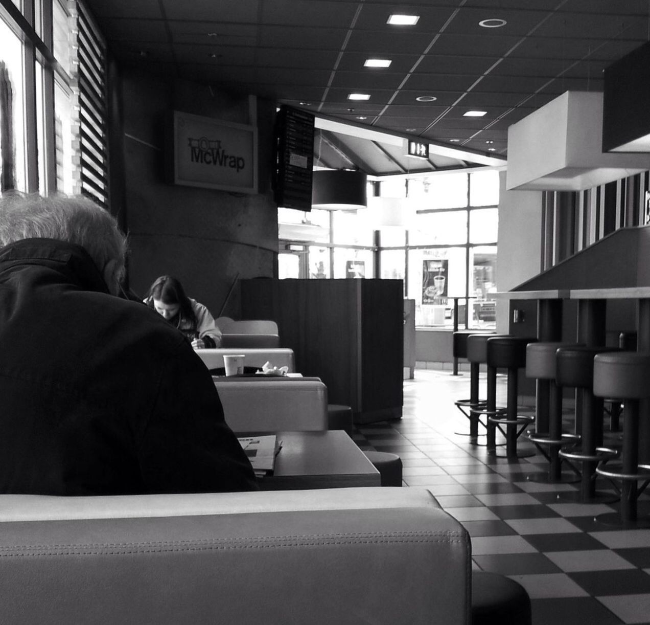 indoors, chair, office, desk, architecture, empty, laptop, communication, sitting, absence, table, men, modern, window, book, built structure, interior, hospital