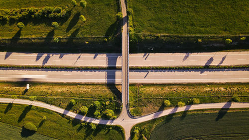 Highway bridge in the afternoon sun 