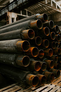 Stack of pipes