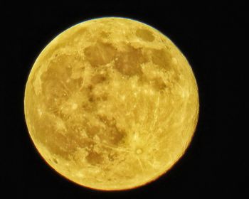 Close-up of moon against sky at night