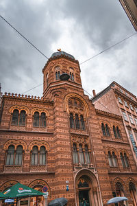 Low angle view of building against sky