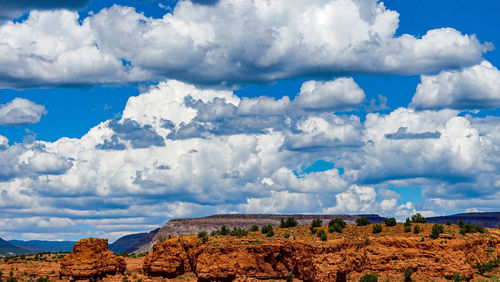 Panoramic view of landscape against sky