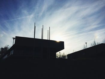 Low angle view of built structure against sky