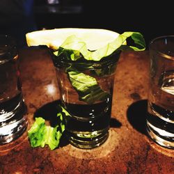 Close-up of drink on table