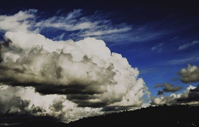 Low angle view of clouds in sky