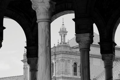 Low angle view of historic building