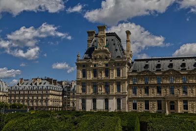 Low angle view of historic building against sky