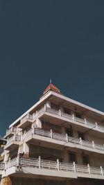 Low angle view of building against clear sky