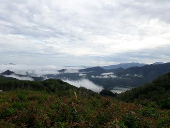 Scenic view of landscape against sky