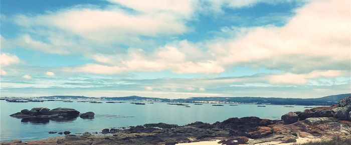 Scenic view of sea against sky