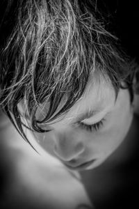 Close-up portrait of boy