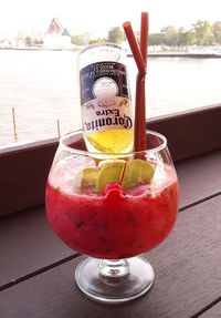 Close-up of drink