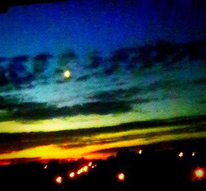 Low angle view of sky at night