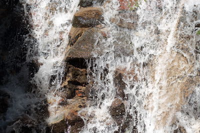 Close-up of waterfall