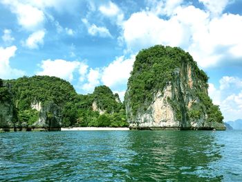 Scenic view of calm sea against sky