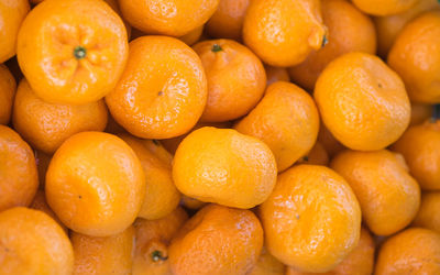 Full frame shot of oranges