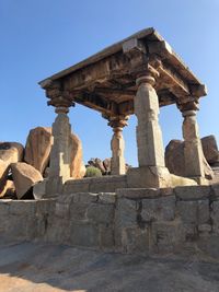 Old ruins of temple against sky