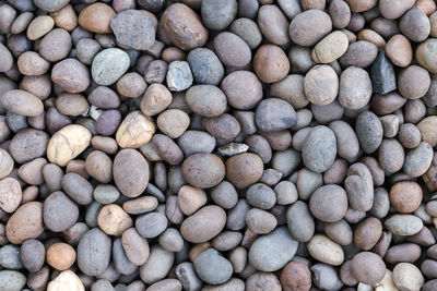 Full frame shot of pebbles