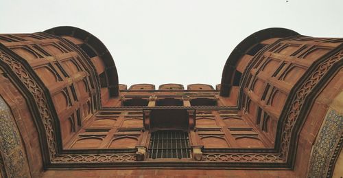 Low angle view of historical building against sky