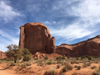 Rock formations in a desert