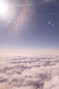 Aerial view of clouds over landscape