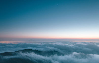 Scenic view of sky at sunset