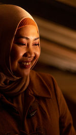 Portrait of a smiling young woman