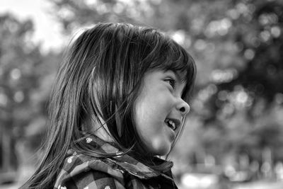 Close-up portrait of a girl