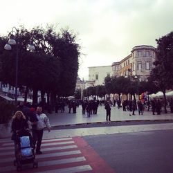 People on city street