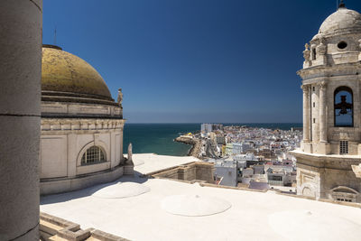 Historic building against clear sky