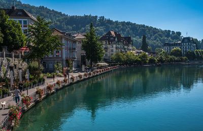 Motive from thun city at thunersee, switzerland