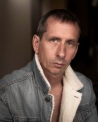 Close-up portrait of man