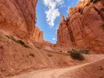 Rock formations in desert