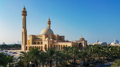 View of cathedral against clear sky