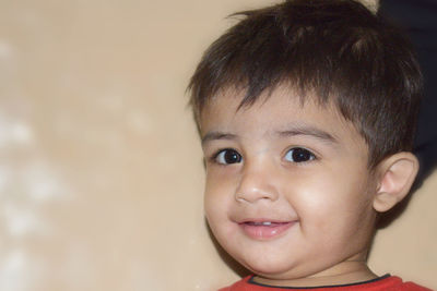 Portrait of cute smiling boy