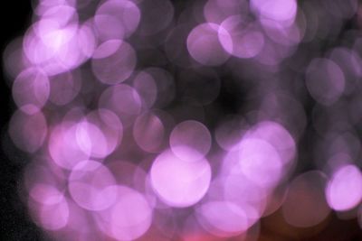 Defocused image of illuminated lights