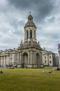 View of historic building against cloudy sky