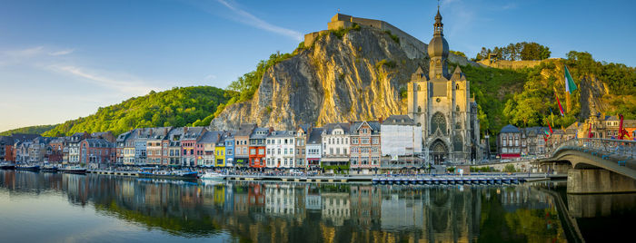 Panorma view on the city of dinant in wallonia, belgium