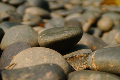 Full frame shot of pebbles