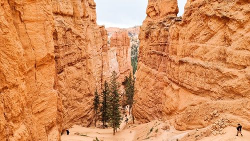 Scenic view of rock formations