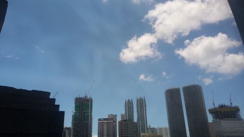 Low angle view of buildings against sky