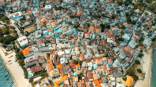 Aerial view of zanzibar island